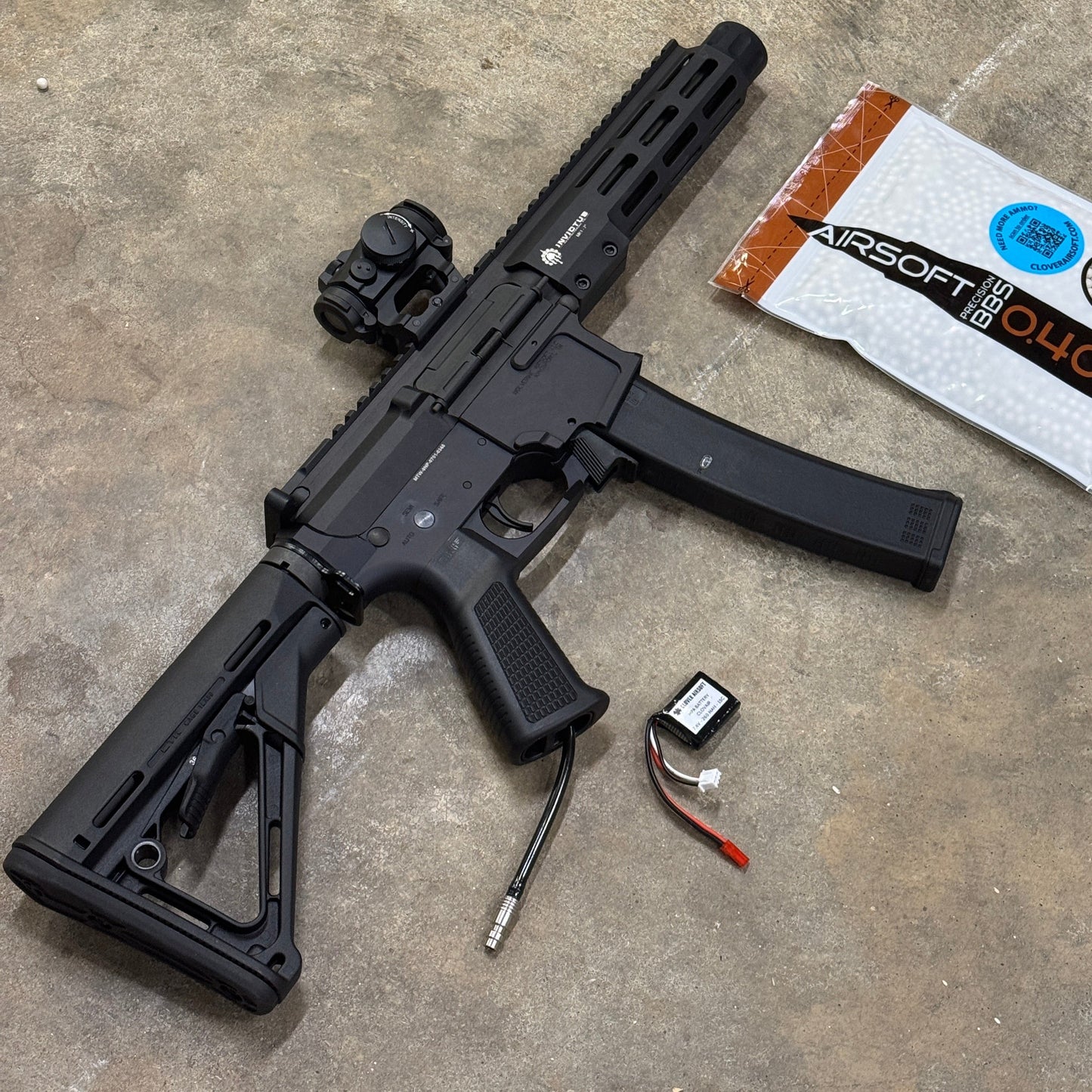 Clovair Custom MTW-9 Buffer Tube Version with CTR Stock | Modular Training Weapon