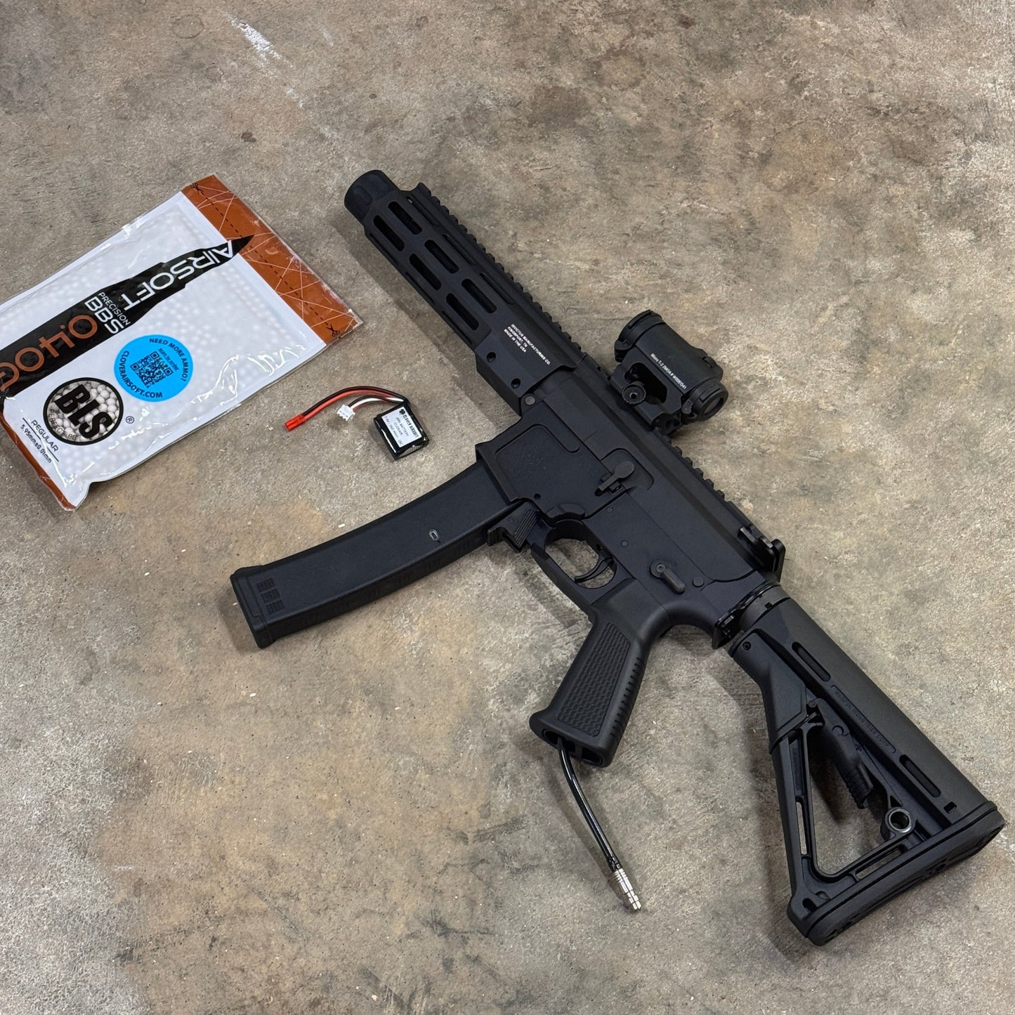 Clovair Custom MTW-9 Buffer Tube Version with CTR Stock | Modular Training Weapon