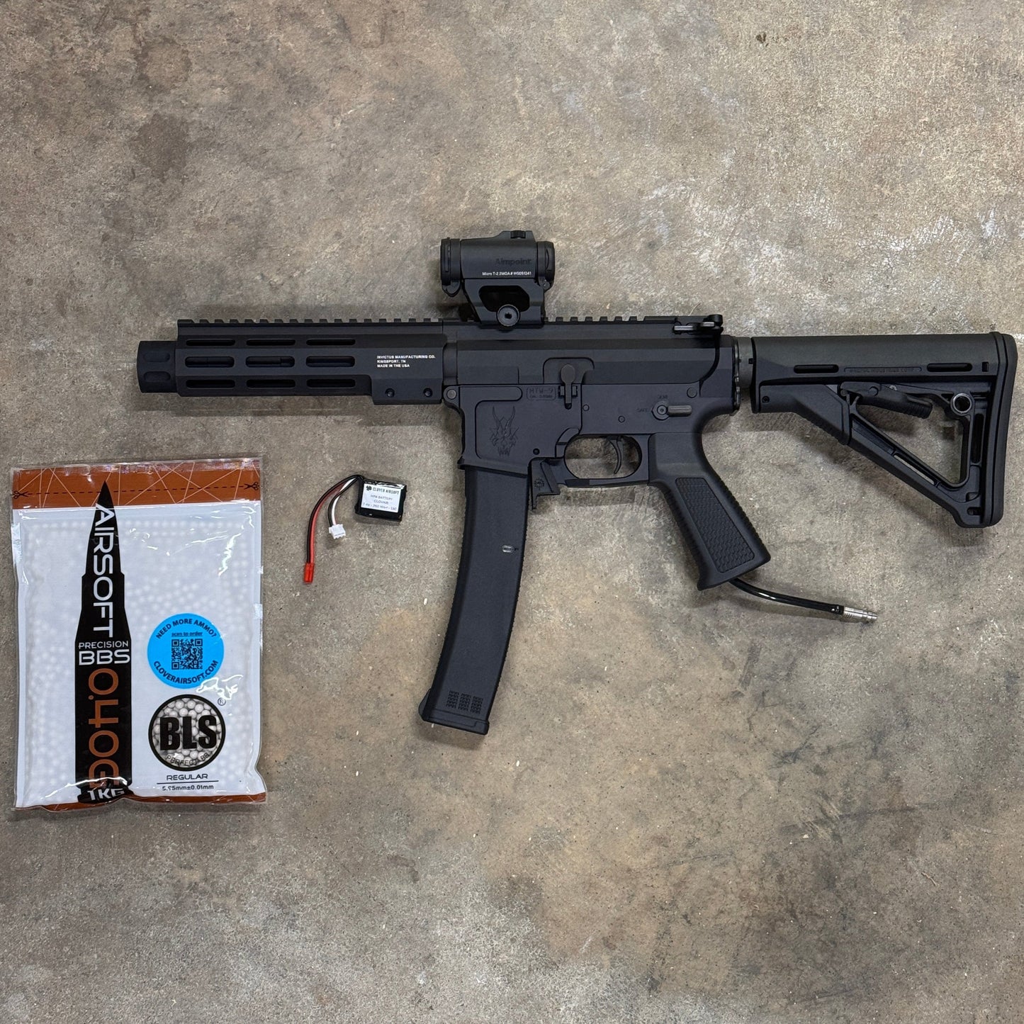 Clovair Custom MTW-9 Buffer Tube Version with CTR Stock | Modular Training Weapon