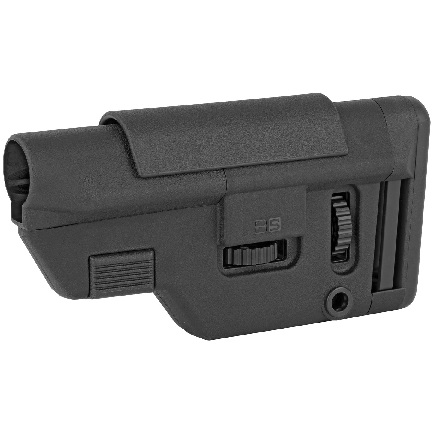 B5 Systems | Collapsible Precision Stock| Long Length Cheek Riser | Black