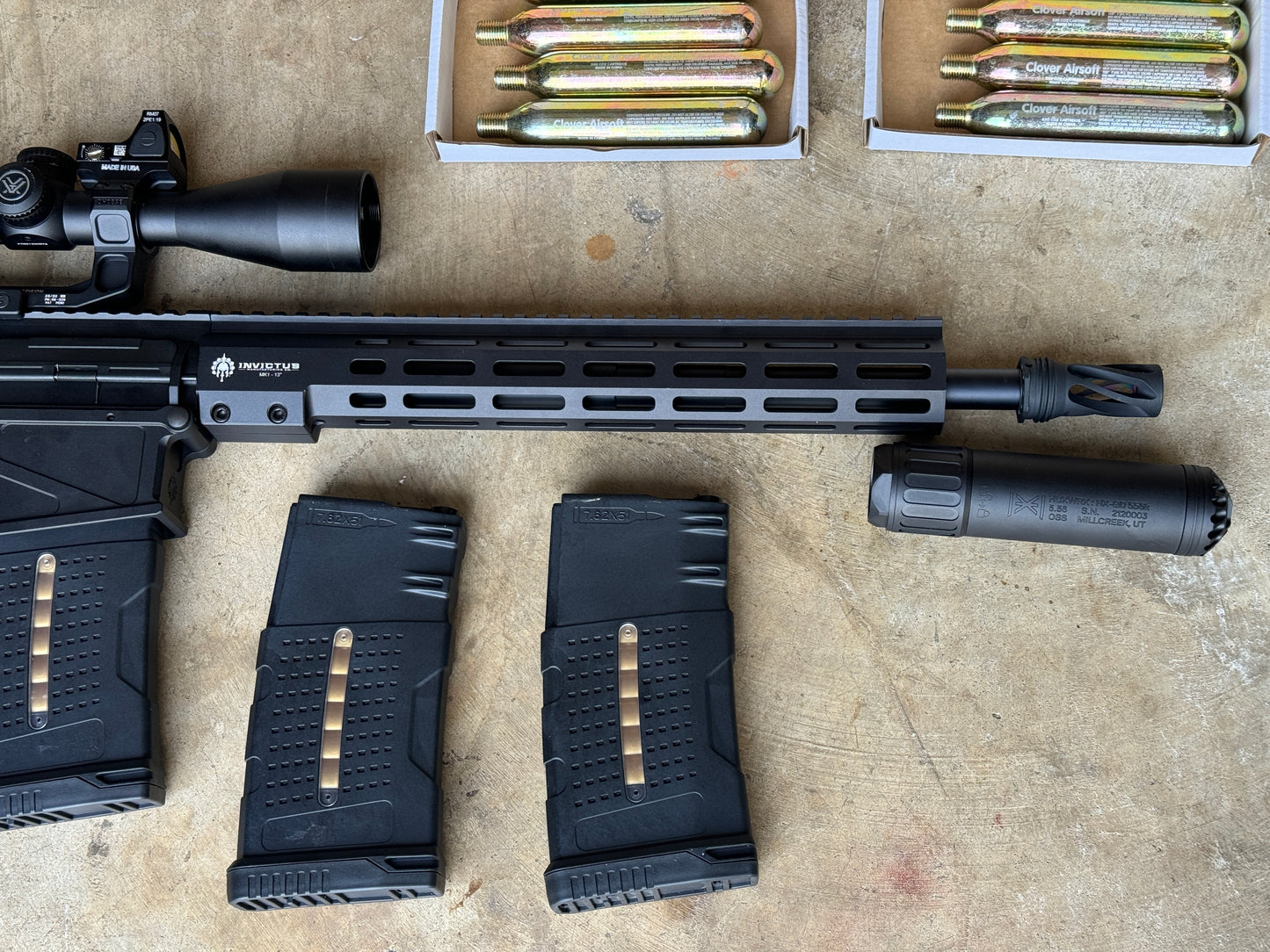 Clovair Platinum MTW-308 | Invictus MK1 | Wraith HPA | Hux QD Faux Suppressor | Premium Internals