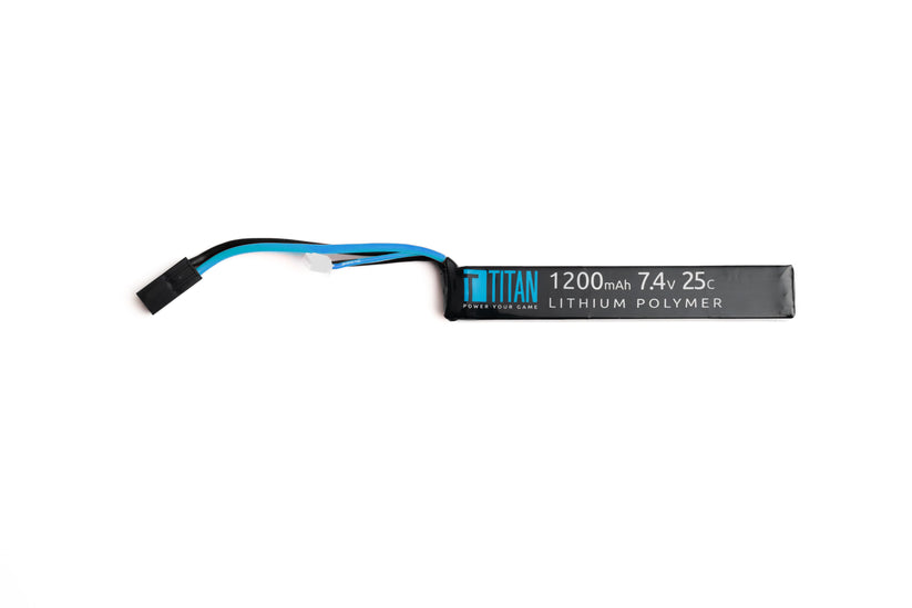Titan 7.4v 1,200 MaH 25C Li-Ion Stick Battery