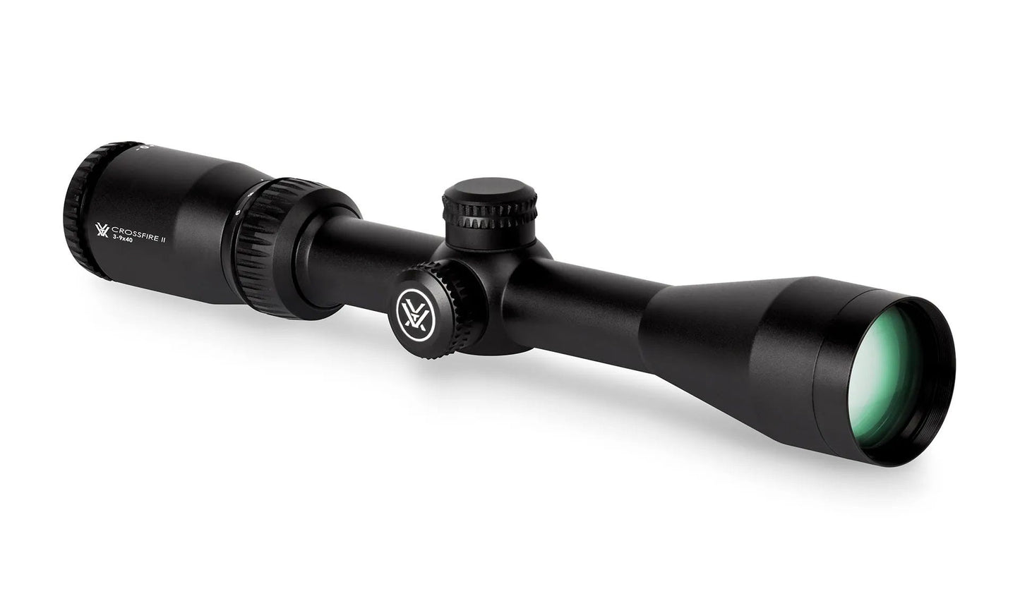 Vortex Crossfire II 3-9 x 40 Riflescope with Mount and Piggyback Red Dot | Factory Refurbished