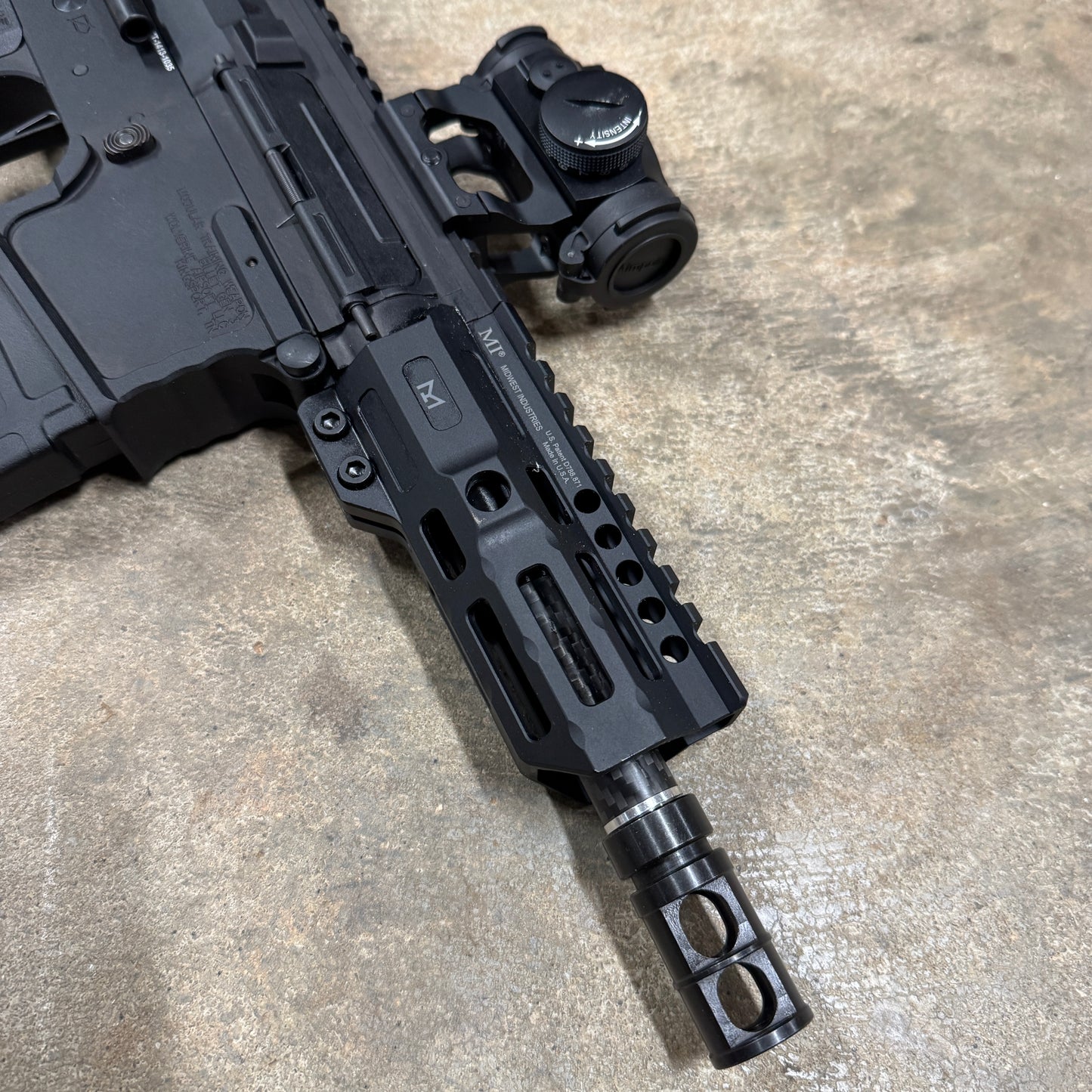 Clovair Custom MTW PDW | Midwest Mlok Rail | Carbon Fiber Barrel | PDW Stock | Maxx Internals