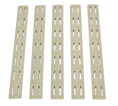 BCM | KeyMod Rail Panel Kit | Polymer | 5 Pack | FDE (Tan)
