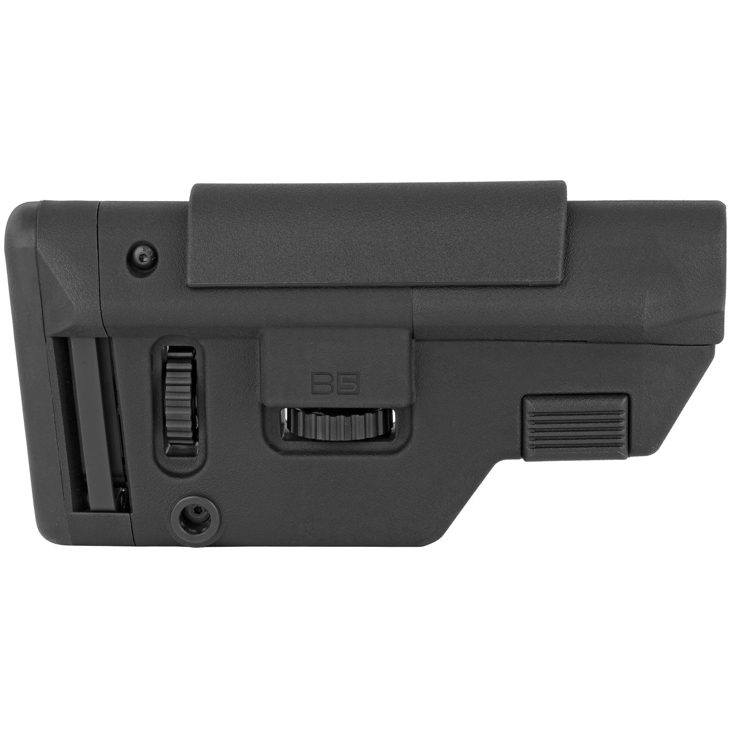 B5 Systems | Collapsible Precision Stock| Long Length Cheek Riser | Black