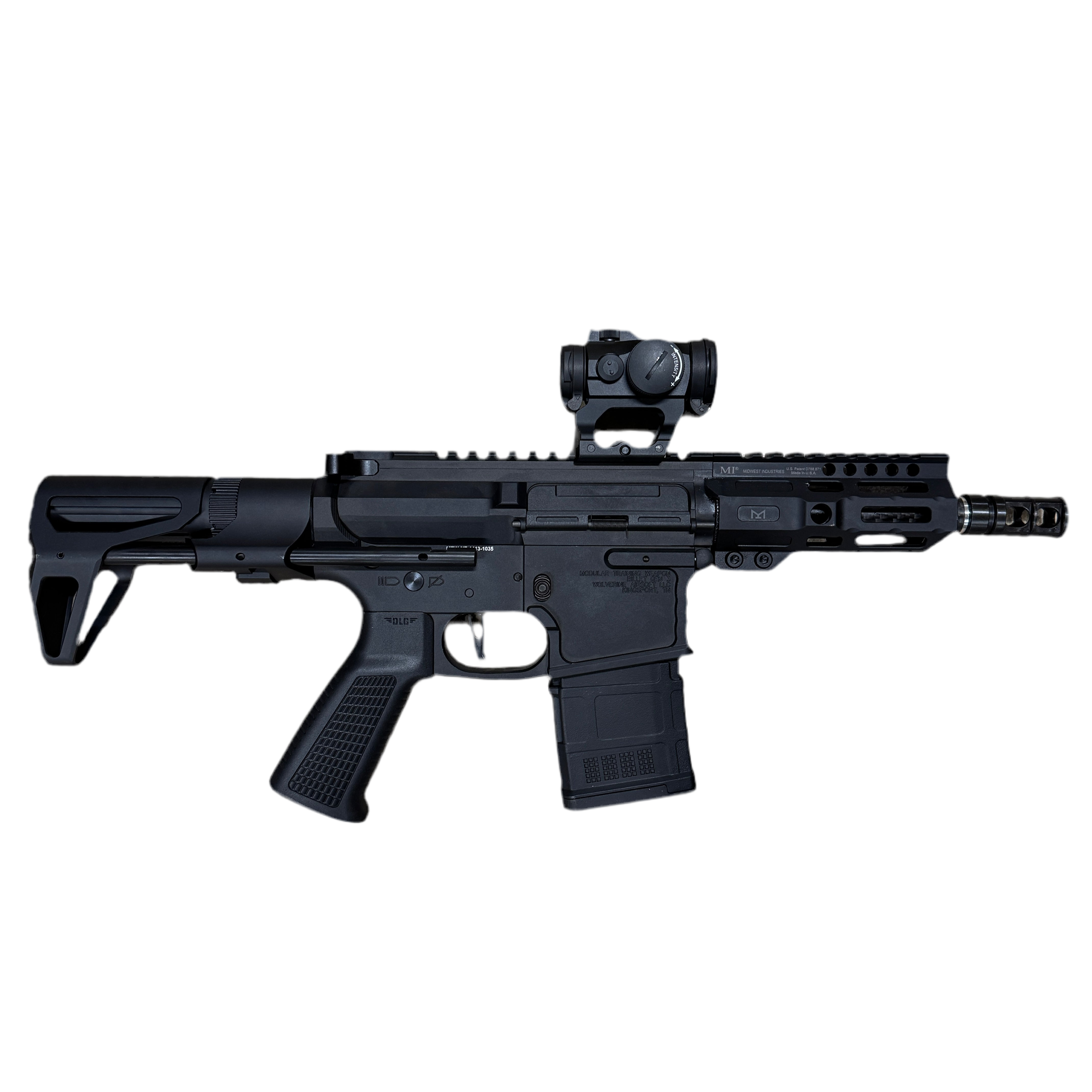 Custom Pdw Clovair Custom MTW PDW | Midwest Mlok Rail | Carbon Fiber Barrel | PDW ...
