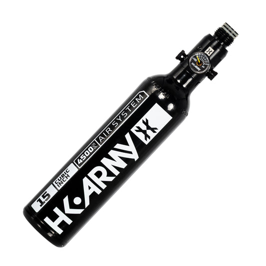 15ci / 4500psi Aluminum Compressed Air Tank - Black | HK Army