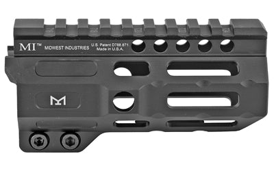 Midwest Industries | Combat Rail Handguard | 4.5" Length | M-LOK Includes 5-Slot Polymer Rail Section | Barrel Nut and Wrench | Fits AR-15 Spec Receivers