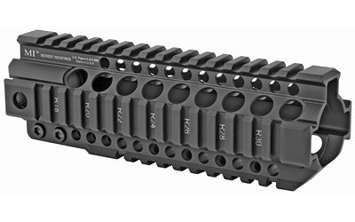 Midwest Industries | Combat Rail T-Series | Free Float Handguard | 7.25" Length, Quad Rail | Includes Barrel Nut and Wrench | Fits AR-15 Spec Rifles