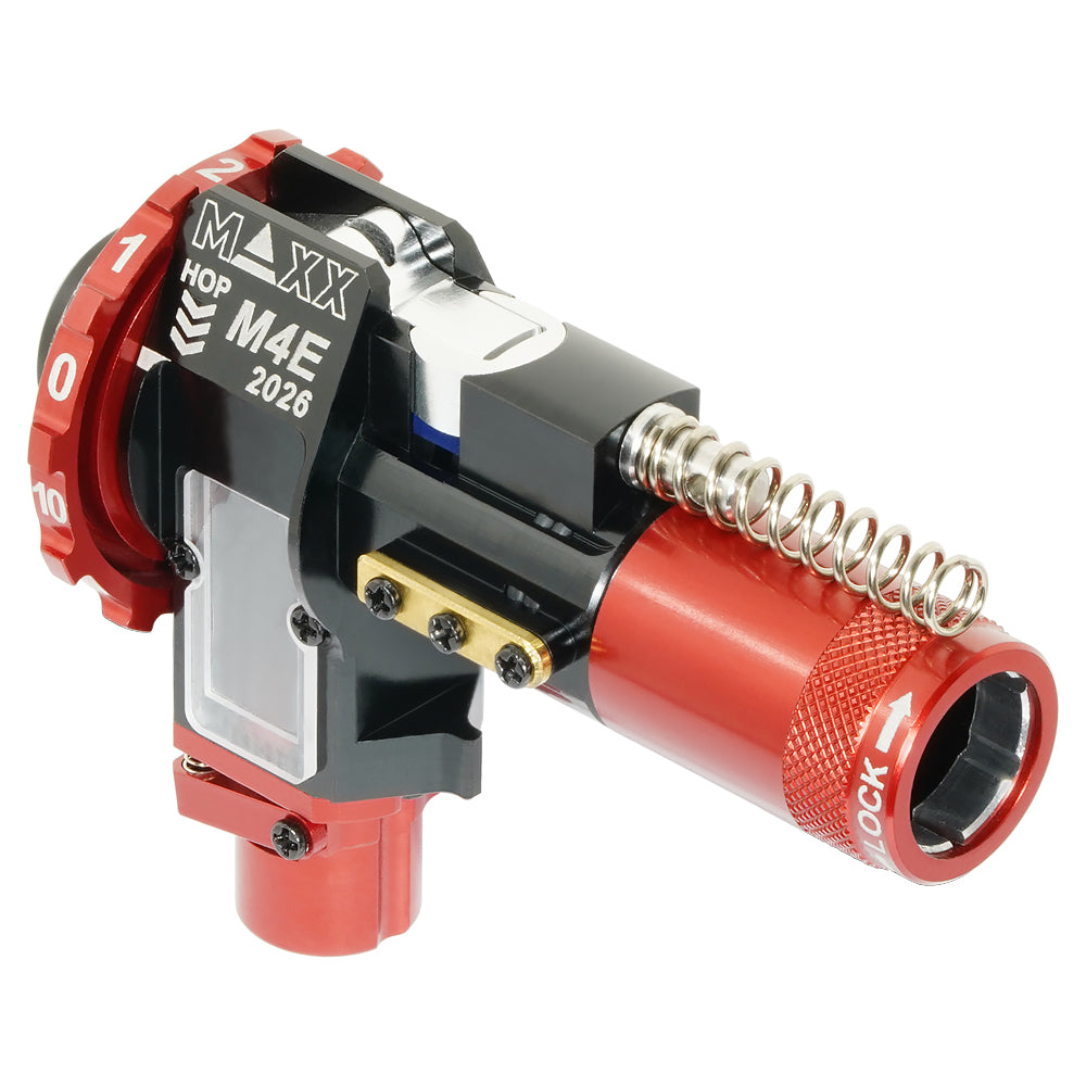 MAXX M4E 2026 chamber side view showing model marking and spring