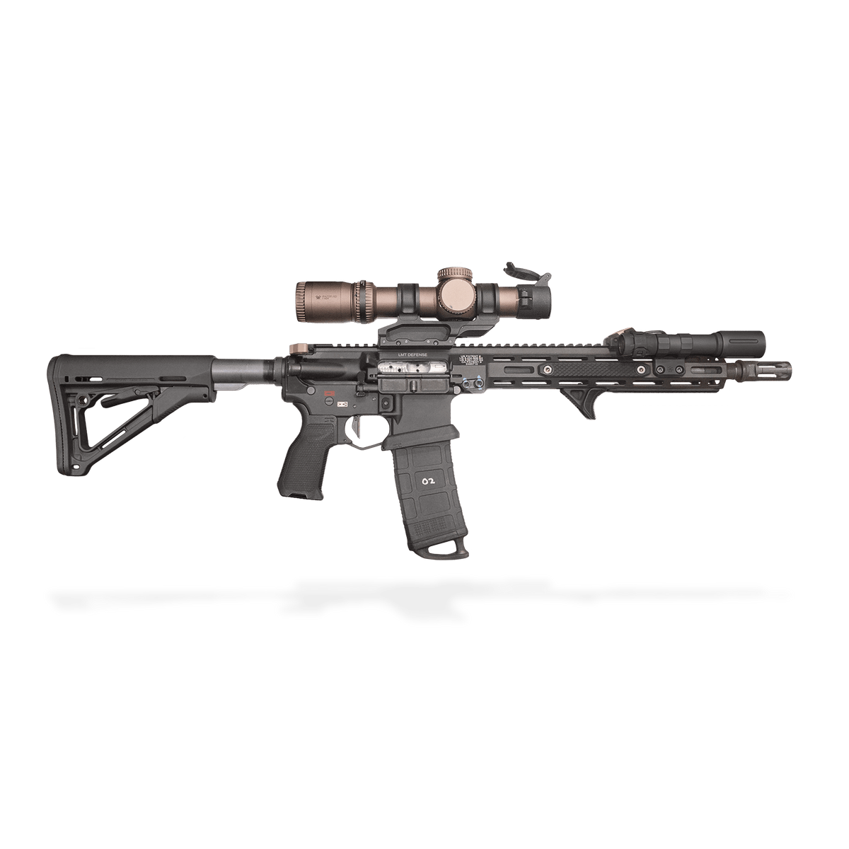 Black MKM / Driven Arms Co. ULCG Gen 2 grip installed on a rifle; rifle and other accessories shown for illustration and not included.