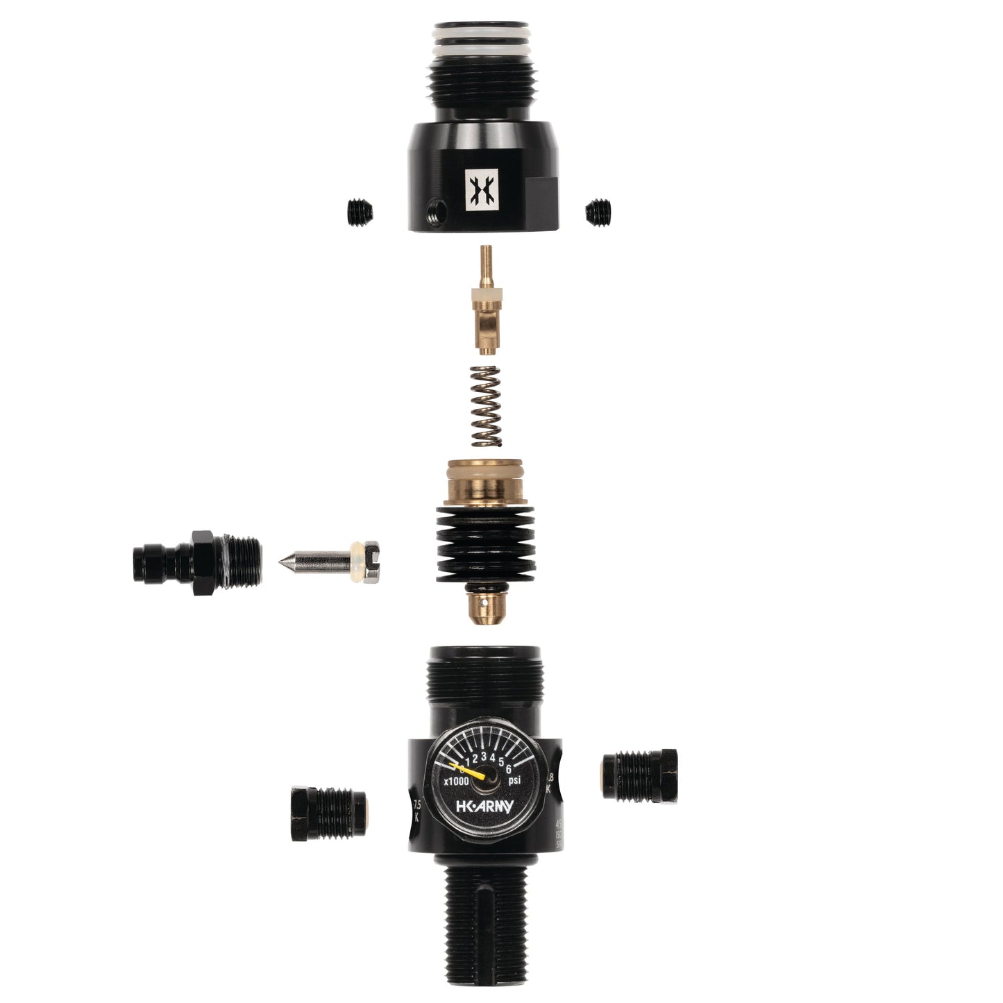 15ci / 4500psi Aluminum Compressed Air Tank - Black | HK Army