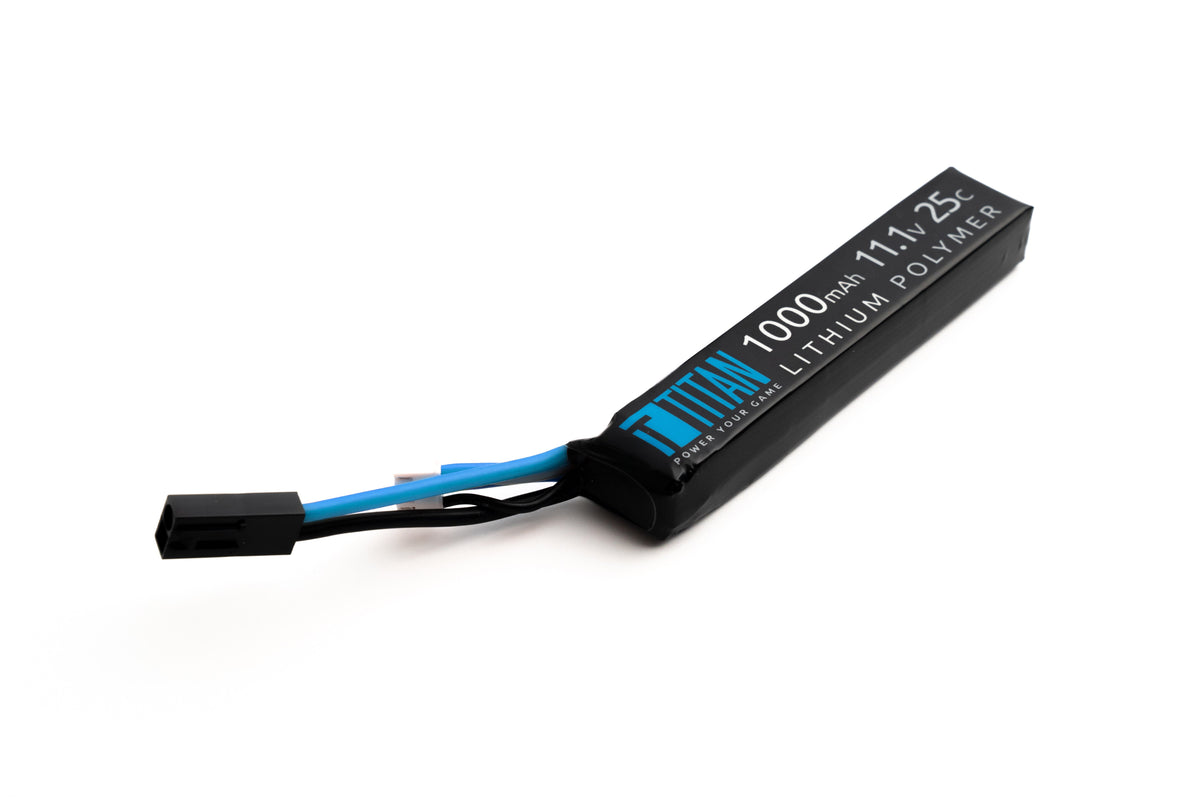 Titan 11.1V 1000mAh 25C LiPo Stick Battery with Mini-Tamiya connector