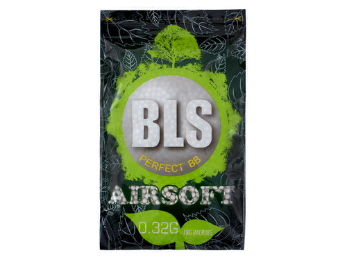 BLS Perfect High Precision Bio BBs | .25 - .45g - .32 Bio BBs | White | 3,125 | 1 kg Bag