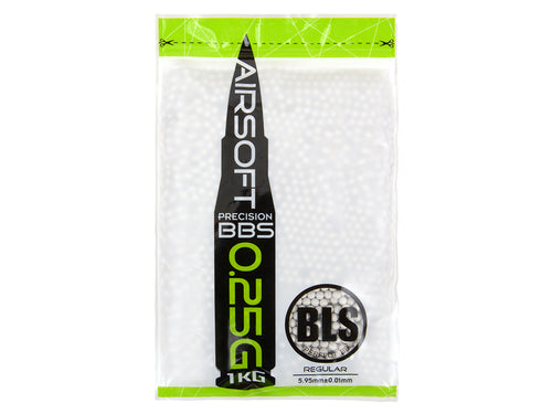 BLS Perfect High Precision BB | Non-Bio | .20g through .48g - .25 BBs | White | 4,000 | 1 kg Bag